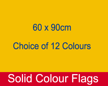Solid Colour Flags 60 x 90cms