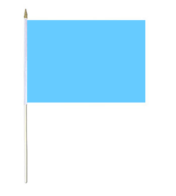 Pale Blue Solid Colour Hand Waver Flag