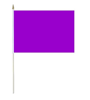 Purple Solid Colour Hand Waver Flag