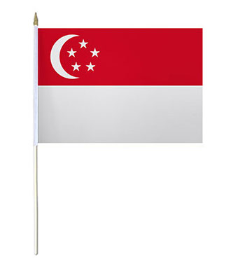 Singapore Hand Waver Flag