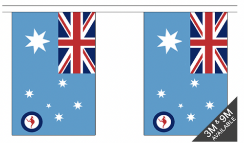 Australia Royal Air Force RAAF Bunting String Flags - 3M 10 Flags