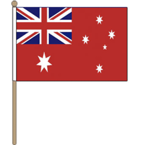 Australian Red Ensign Small Hand Waver Flag