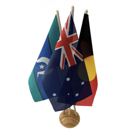 Australian 3 Table Flag Set
