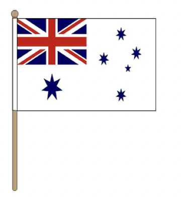 Australian Navy White Ensign Small Hand Waver Flag