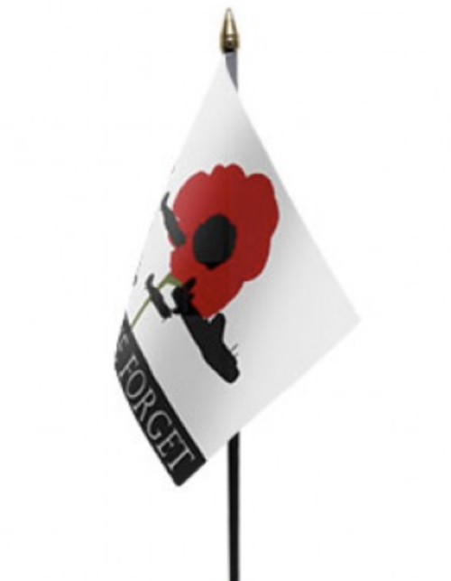 Lest We Forget Air Force Table Flag