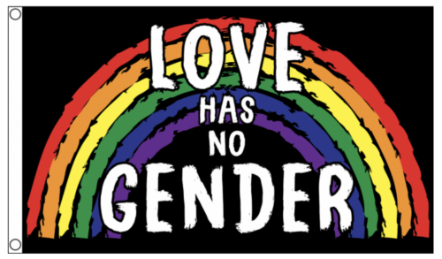 Love Has No Gender Flag Pride LGBT 150 x 90cm
