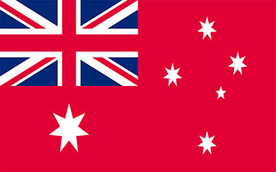 Australian Red Naval Ensign Trilobal Flag - Heavy Duty 180 x 90cm