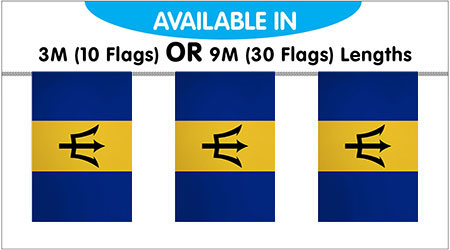 Barbados Flag String Bunting
