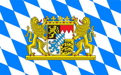 Bavaria With Crest Flag 150 x 90cm