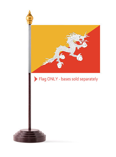 Bhutan Table Desk Flag