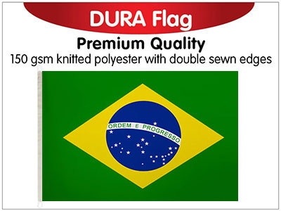 Brazil Knitted Poly Dura Flag