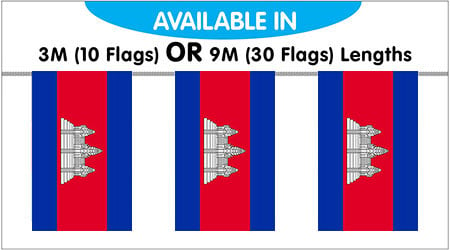 Cambodia String Bunting Flags