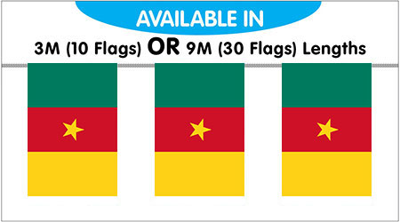 Cameroon String Bunting Flag