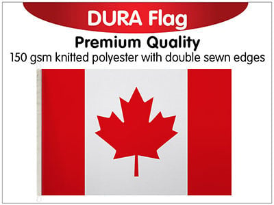 Canada Knitted Poly Dura Flag