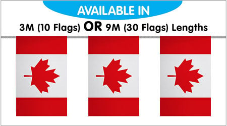 Canada String Bunting Flags