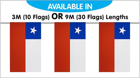 Chile String Bunting Flags