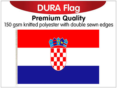 Croatia Knitted Poly Dura Flag