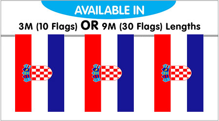 Croatia String Bunting Flags