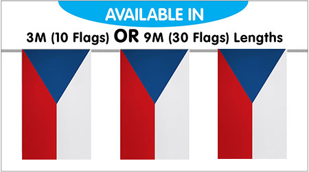 Czech String Bunting Flags