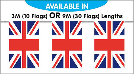 United Kingdom String Bunting Flags