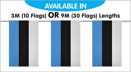 Estonia String Bunting Flags