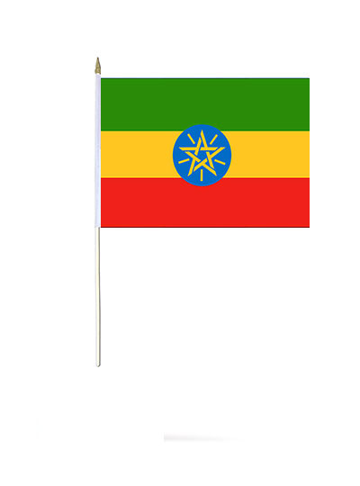 Ethiopia Star Hand Waver Flag