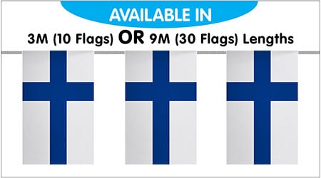 Finland String Bunting Flags