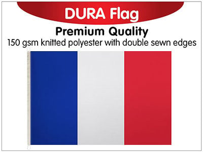 France Knitted Poly Dura Flag