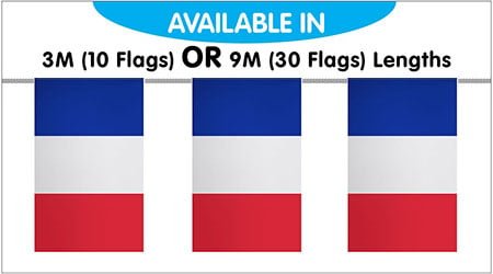 France String Bunting Flags