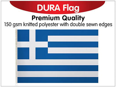 Greece Knitted Poly Dura Flag