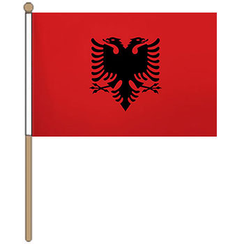 Albania Hand Waver Flag