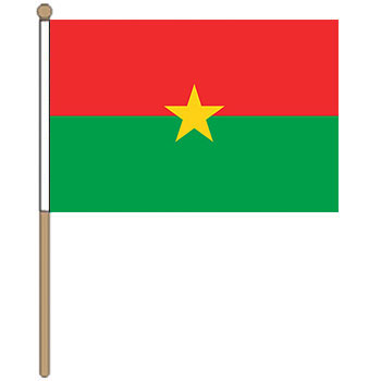 Burkina Flas Hand Waver Flag