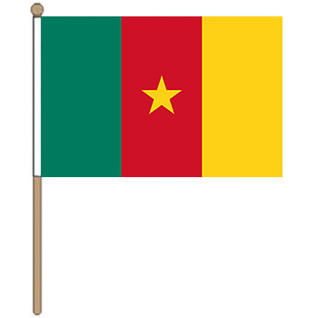 Cameroon Hand Waver Flag