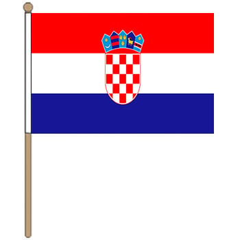 Croatia Small Hand Waver Flag