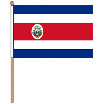 Costa Rica Hand Waver Flag