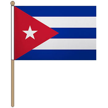 Cuba Small Hand Waver Flag