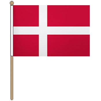 Denmark hand waver flag