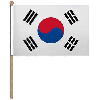 korea south hand waver flag
