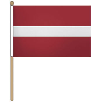 latvia hand waver flag