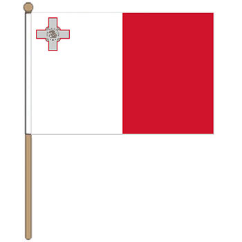 malta hand waver flag