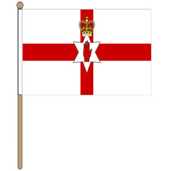 Northern Ireland hand waver flag