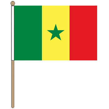 Senegal Hand Waver Flag