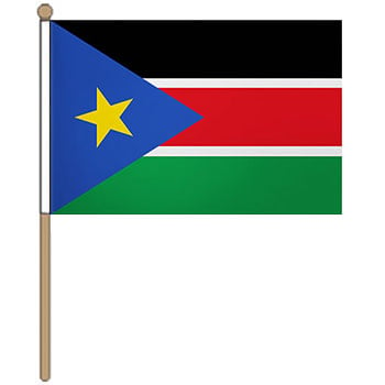 Sudan South hand waver flag