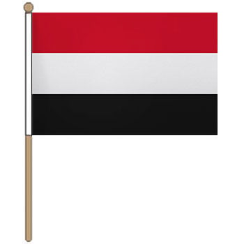 yemen hand waver flag