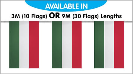 Hungary String Bunting Flags
