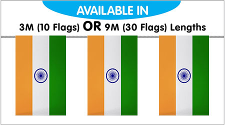 India String Bunting Flags
