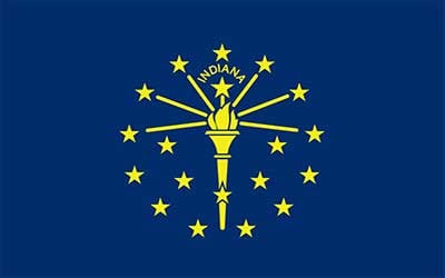 Indiana State Flag Of America