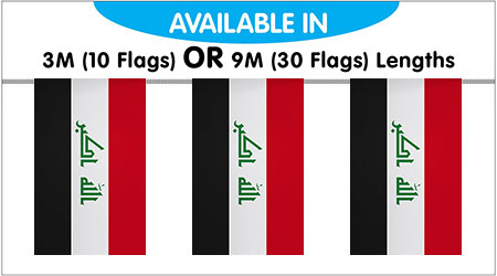 Iraq String Bunting Flags