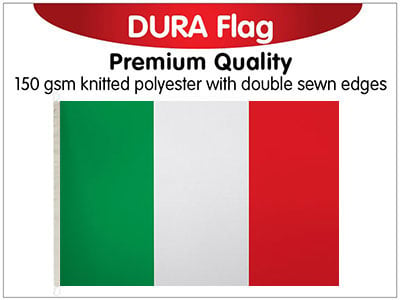 Italy Knitted Poly Dura Flag