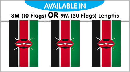 Kenya String Bunting Flag